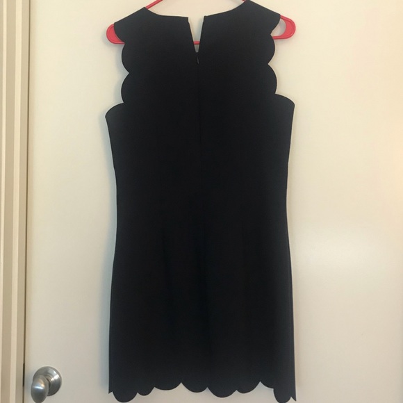 J. Crew Navy Scalloped Shift Dress size 4 - Picture 3 of 5